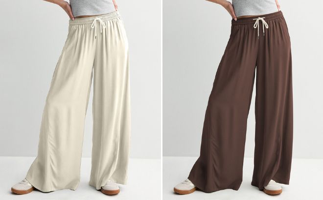 Juniors SO High Rise Baggy Wide Leg Pants
