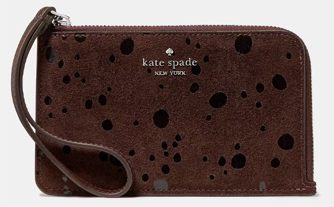 Kate Spade Lucy Suede Dots Small Wristlet Kate Spade Lucy Suede Dots Small Wristlet