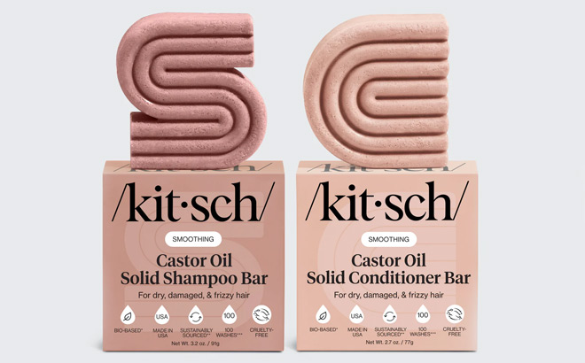 Kitsch Castor Oil Nourishing Shampoo Conditioner Bar Kitsch Castor Oil Nourishing Shampoo Conditioner Bar