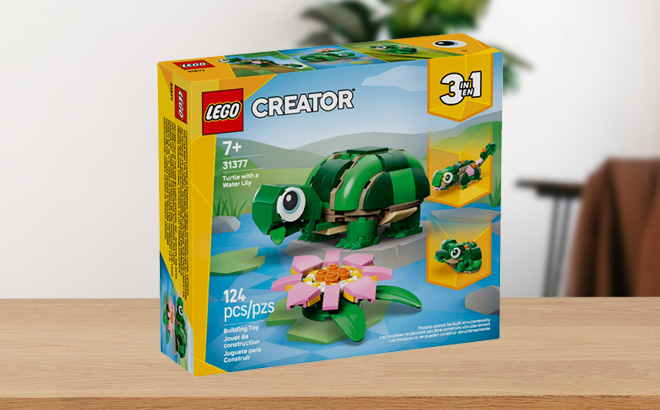 LEGO Creator 3 in 1 Turtle with a Water Lily Flower Building Toy