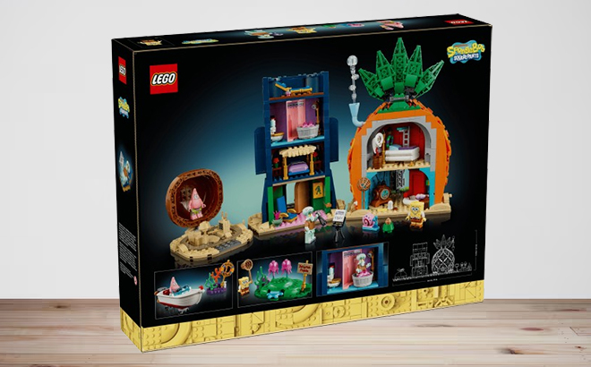 LEGO SpongeBob SquarePants Bikini Bottom Set on a Table