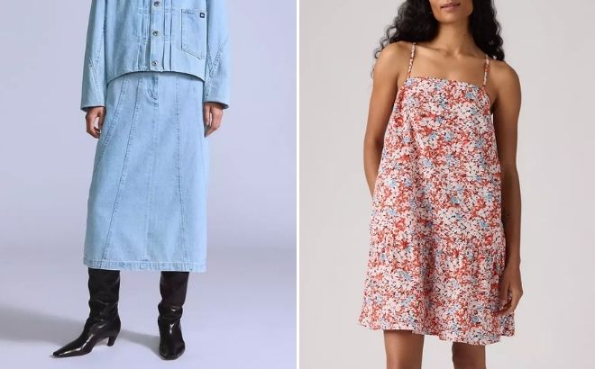 Levis Seamed Skirt and Adira Mini Dress Levis Seamed Skirt and Adira Mini Dress
