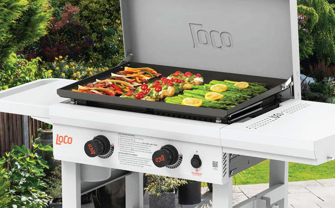 Loco 26 Inch 2 Burner Flat Top Grill with Griddle Loco 26 Inch 2 Burner Flat Top Grill with Griddle