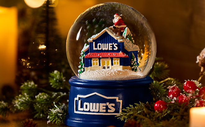 Lowes Christmas Snow Globe