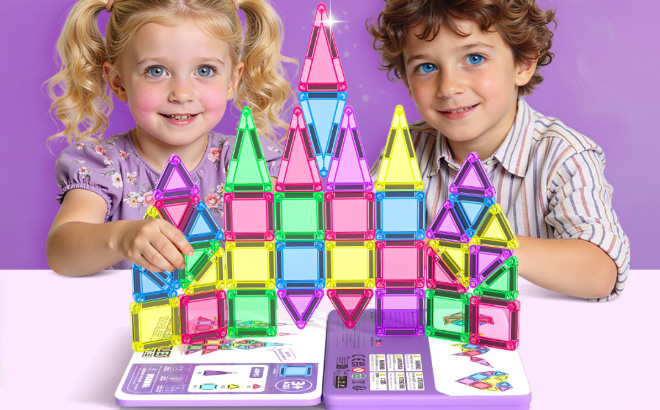Magnetic Tiles Mini Travel Toy Set