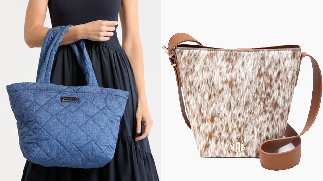 Marc Jacobs Medium Quilted Denim Effect Nylon Tote Marc Jacobs Medium Quilted Denim Effect Nylon Tote