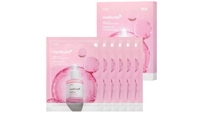 Medicube PDRN Pink Peptide Ampoule Sheet Mask 6 Pack Medicube PDRN Pink Peptide Ampoule Sheet Mask 6 Pack