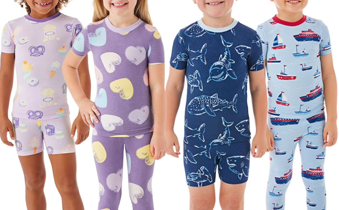 Members Mark DreamMark 4 Piece Kids Pajama Sets Members Mark DreamMark 4 Piece Kids Pajama Sets