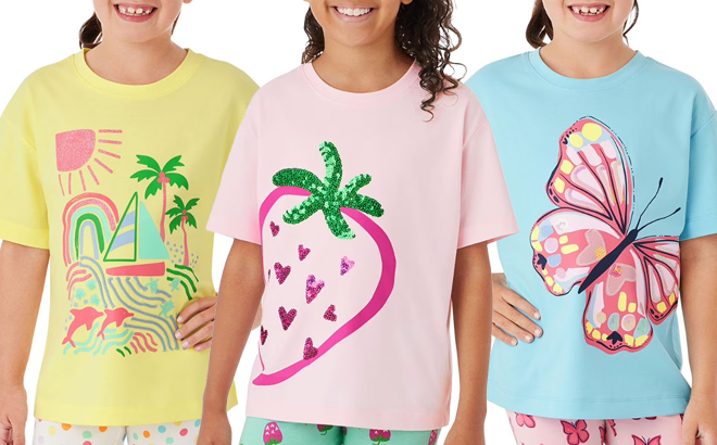 Members Mark Girls Tees Members Mark Girls Tees