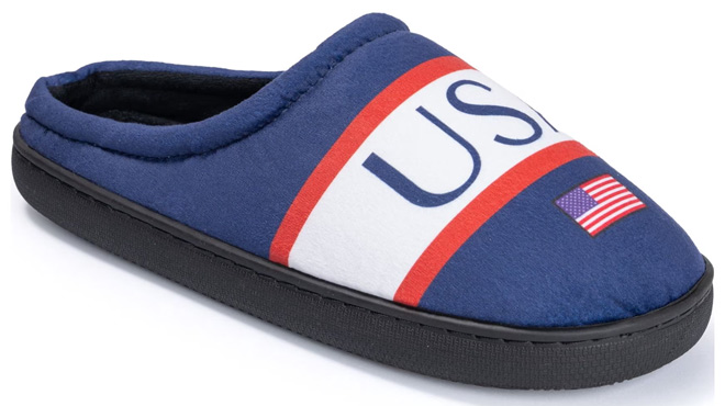 Mens Soccer Fan Slippers USA Mens Soccer Fan Slippers USA