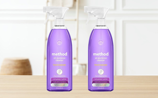 Method All Purpose Cleaner Spray 2 Pack on the Table