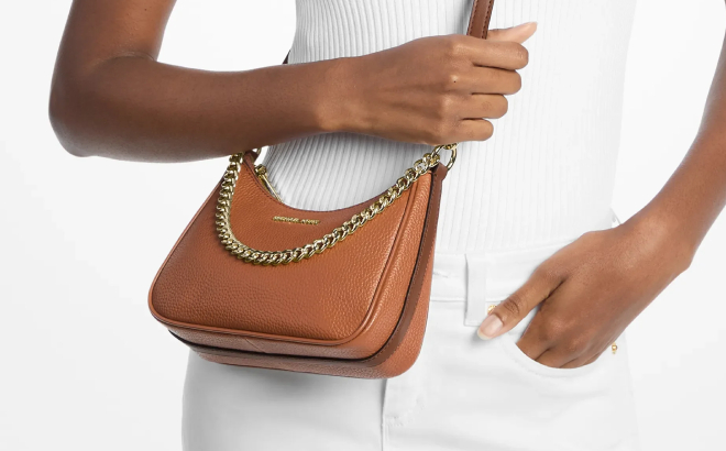 Michael Kors Jet Set Travel Small Pebbled Leather Convertible Crossbody Bag Michael Kors Jet Set Travel Small Pebbled Leather Convertible Crossbody Bag