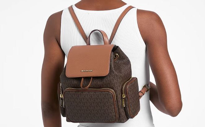 Michael Kors Merritt Small Signature Logo Cargo Backpack