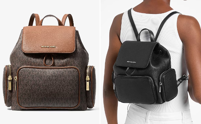 Michael Kors Merritt Small Signature Logo Cargo Backpacks