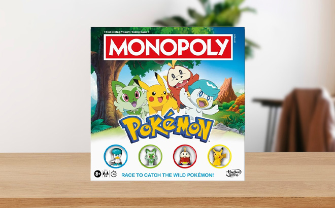 Monopoly Pokemon Edition Board Game on the Table