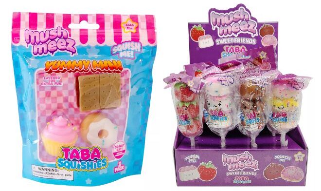 MushMeez Yummy Minis 3 Pack and Sweet Friends Squishies
