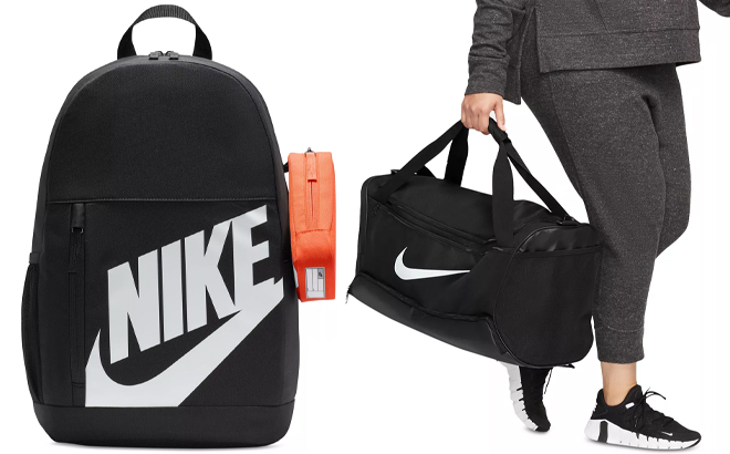 Nike Kids Elemental Backpack with Pencil Case and Brasilia 9 5 Training Duffel Bag Nike Kids Elemental Backpack with Pencil Case and Brasilia 9 5 Training Duffel Bag