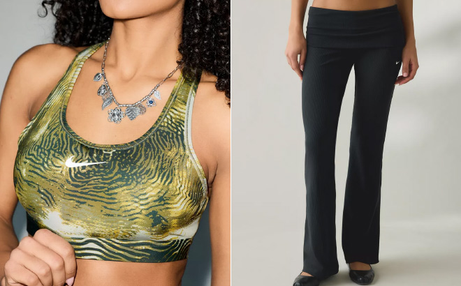 Nike Sportswear Swoosh Printed Medium Support Sports Bra