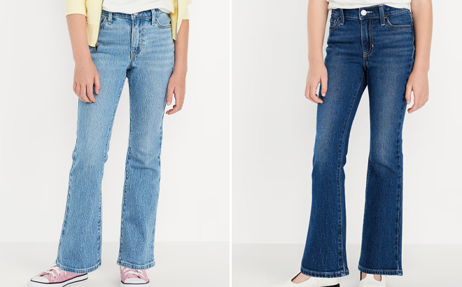 Old Navy Girls Wow High Waisted Flare Jeans Old Navy Girls Wow High Waisted Flare Jeans