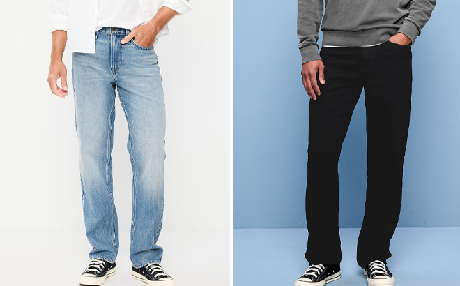 Old Navy Structured Loose Non Stretch Jeans and Structured Loose Non Stretch Jeans