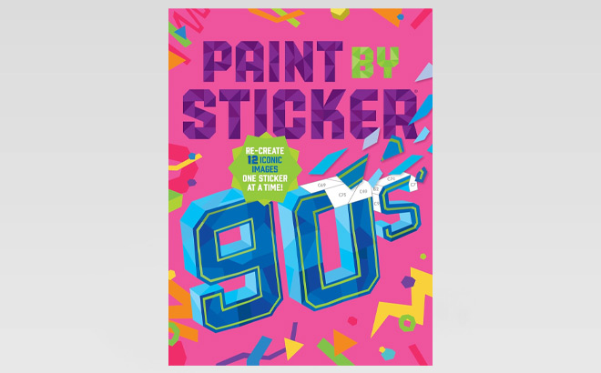 Paint by Sticker Book 90s Edition