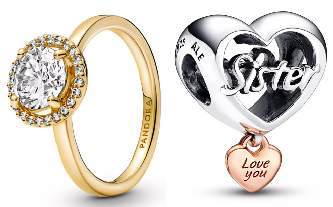 Pandora Cubic Zirconia Timeless Sparkling Round Halo Ring