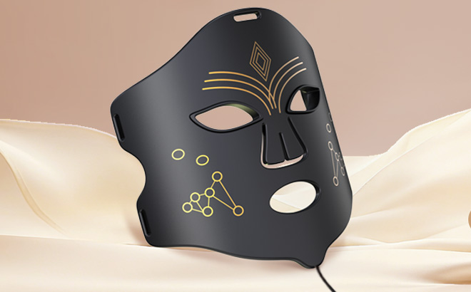 Red Light Therapy Mask on Bed