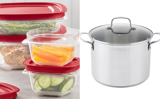 Rubbermaid Easy Store Large Food Storage Containers 18 Piece Rubbermaid Easy Store Large Food Storage Containers 18 Piece