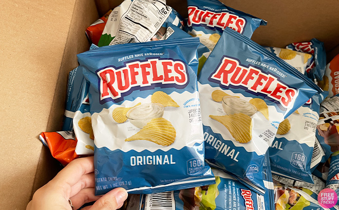 Ruffles Original Potato Chips 40 Pack in the Box