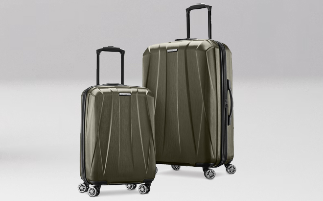 Samsonite Green Luggage 2 Piece Set Samsonite Green Luggage 2 Piece Set