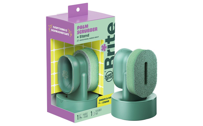 Scotch Brite Palm Scrubber with Dry Stand Scotch Brite Palm Scrubber with Dry Stand