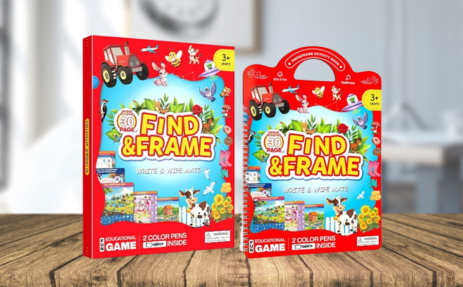Search Find Kids Activity Book on the Table