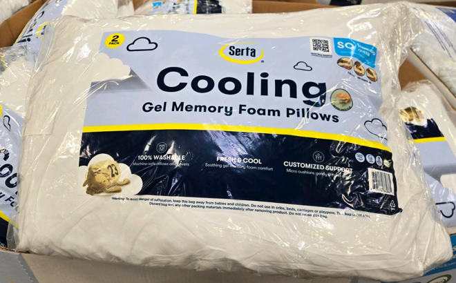 Serta Cooling Gel Memory Foam Bed Pillows