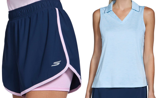 Skechers Womens Performance Shorts and Tank Top Skechers Womens Performance Shorts and Tank Top