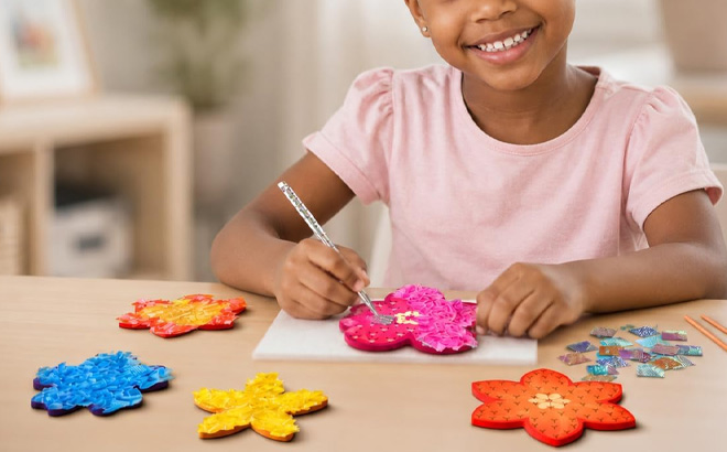 Skillmatics Poke in Art Flower Bouquet DIY Wood Craft Kit Skillmatics Poke in Art Flower Bouquet DIY Wood Craft Kit