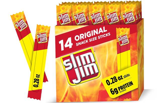 Slim Jim Smoked Jerky Snack Sticks 14 Count Slim Jim Smoked Jerky Snack Sticks 14 Count