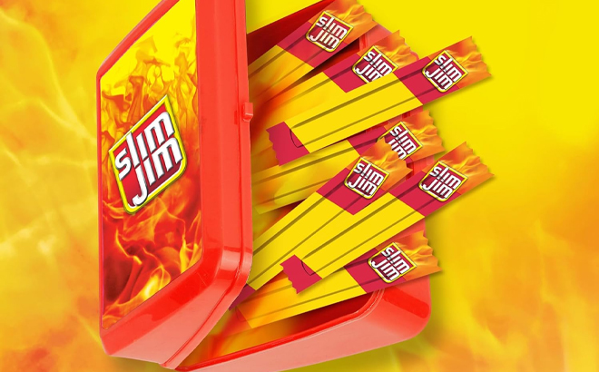 Slim Jim Smoked Jerky Snack Sticks in a Box Slim Jim Smoked Jerky Snack Sticks in a Box