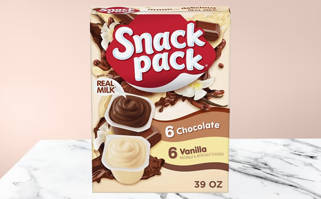 Snack Pack Chocolate and Vanilla Flavored Pudding Cups