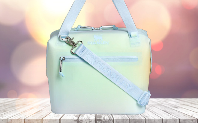 Stanley 7 4 Quart The All Day Julienne Mini Cooler on the Table