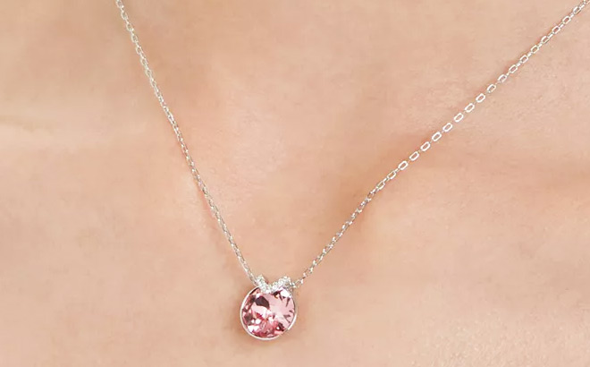 Swarovski Bella Metal Tone Plated V Pendant Necklace