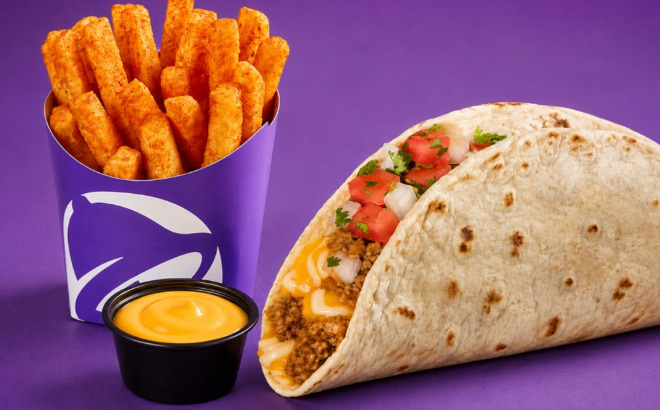 Taco Bell Meximelts and Nacho Fries