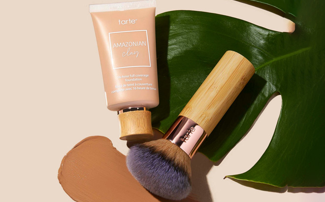 Tarte Amazonian Clay Full Coverage Foundation with Brush Tarte Amazonian Clay Full Coverage Foundation with Brush