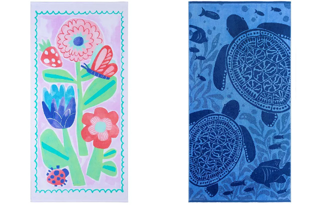 The Big One Kids Flower Beach Towel The Big One Kids Flower Beach Towel