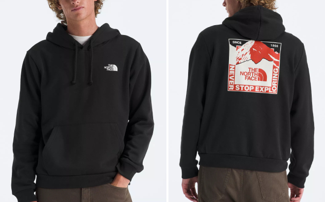 The North Face Mens Mountain Scape Long Sleeve Hoodie The North Face Mens Mountain Scape Long Sleeve Hoodie