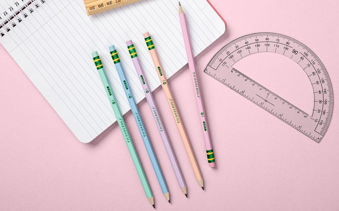 Ticonderoga Wooden Pre Sharpened Pastel Colors Pencils