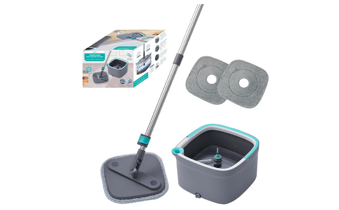 True Tidy SPIN 800 TrueClean Mop and Bucket System True Tidy SPIN 800 TrueClean Mop and Bucket System