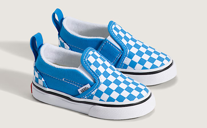 VANS Toddler Classic Slip On V Checkerboard Shoes VANS Toddler Classic Slip On V Checkerboard Shoes