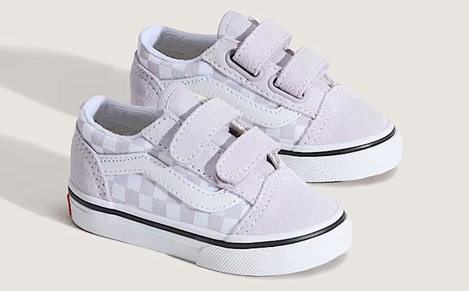 VANS Toddler Old Skool V Checkerboard Shoes VANS Toddler Old Skool V Checkerboard Shoes