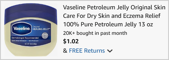 Vaseline Healing Jelly at Checkout Vaseline Healing Jelly at Checkout