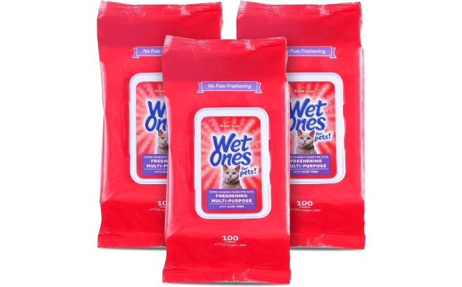 Wet Ones 100 Count Pet Wipes 3 Pack Wet Ones 100 Count Pet Wipes 3 Pack